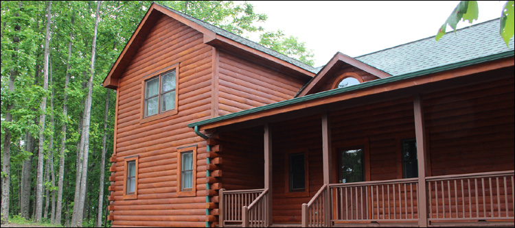 Log Home Staining in Culpeper County, Virginia